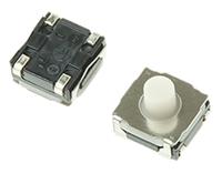 skraame010 Alps Alpine White Stem Tactile Switch, SPST 50 mA @ 12 V dc 5.1mm Surface Mount