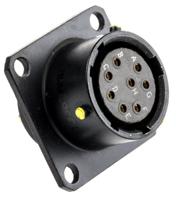 62lc-12e12-08sn771 Amphenol Limited, 62LC, Copper 8 Way Panel Mount MIL Spec Circular Connector, Socket Contacts,Shell Size 12, Bayonet