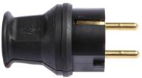 179716005 Kopp Black Cable Mount Mains Connector Plug, Rated At 16A, 250 V
