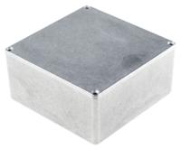 1590wu Hammond 1590 Series Natural Die Cast Aluminium Enclosure, IP65, Natural Lid, 120 x 120 x 59mm