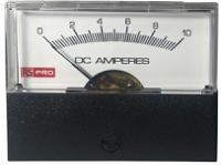 186-2537 RS PRO Analogue Panel Ammeter 10 (Input)A DC, 57mm x 44mm, ±1.5 % Moving Coil