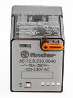 601282300040 Finder Plug In Power Relay, 230V ac Coil, 10A Switching Current, DPDT