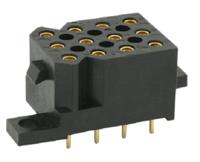 sms12ge3 Souriau Sunbank by Eaton SMS Series Straight PCB Mount PCB Socket, 12-Contact, 4-Row, 5.08mm Pitch, Solder Termination