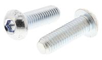 483-9745 RS PRO Bright Zinc Plated Steel Hex Socket Button Screw, ISO 7380, M8 x 25mm
