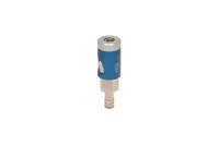 325-594 RS PRO Aluminium, Brass, Steel Female Pneumatic Quick Connect Coupling, 10mm Hose Barb