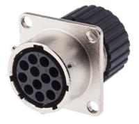 tnm0s14-0012s1l-192993-0033 ITT Cannon Circular Connector, 12 Contacts, Panel, Standard Connector, Socket, Female, IP67, Trident Neptune Metal