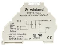 8001041000 Wieland flare Series Interface Relay, DIN Rail Mount, 24V dc Coil, SPDT, 1-Pole