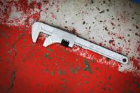105375 Facom Adjustable Spanner, 375 mm Overall, 80mm Jaw Capacity, Metal Handle