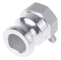 362-6649 RS PRO Hose Connector, Straight Cam & Groove Adaptor, BSP 1in 1in ID, 17 bar