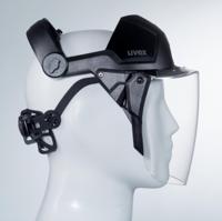 9790211 uvex Clear Flip Up PC Face Shield with Face, Head Guard , Resistant To High Speed Particles