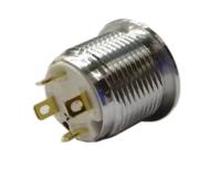 175-8533 RS PRO Illuminated Push Button Switch, Momentary, Panel Mount, 16mm Cutout, SPST, Yellow LED, 36V dc, IP67