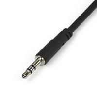 muy1mffs StarTech.com Male 3.5mm Stereo Jack to Female 3.5mm Stereo Jack x 2 Aux Cable, Black, 200mm MUY1MFFS