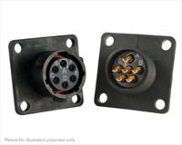 uts010e6s Souriau Sunbank by Eaton Circular Connector, 6 Contacts, Flange, Standard Connector, Plug, Female, IP68, IP69K, UTS