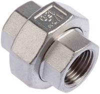 499-3495 RS PRO Stainless Steel Pipe Fitting, Straight Octagon Union, Female G 1/2in x Female G 1/2in