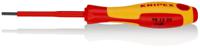98-13-25 Knipex Hexagon Insulated Screwdriver, 2.5 mm Tip, 75 mm Blade, VDE/1000V, 177 mm Overall