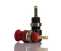 191-7885 RS PRO Black/Red Female Banana Socket, 2mm Connector, 10A, 600V, Gold Plating