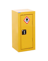 440-918 RS PRO Yellow Steel Lockable 1 Door Hazardous Substance Cabinet, 700mm x 350mm x 300mm