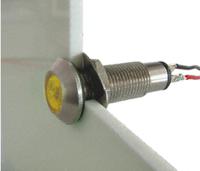 534-521-63 Marl Yellow Panel Mount Indicator, 12 → 28V, 8.1mm Mounting Hole Size, Solder Tab Termination, IP67