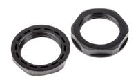 822-9732 RS PRO Black Nylon 66 Cable Gland Locknut, PG21 Thread, IP68