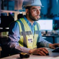 896119 Durable Transparent Polyethylene Name Badge