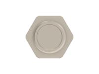 254154-e ERNI Tan Connector Hardware, Shell Size 9mm for use with M8 Connector