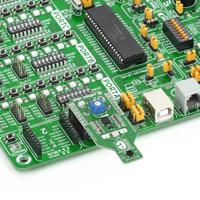 mikroe-1882 MikroElektronika IR Reflect Click Proximity Sensor MikroBus Click Board for GP2S700HCP