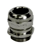 cap186122 Capri NEWCAP MS Series Nickel Nickel Plated Brass Cable Gland, M12 Thread, 3mm min., 6.5mm max., IP66, IP68