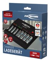 1001-0006-01 Ansmann Powerline 8 Traveller Battery Charger For NiCd, NiMH AA, AAA 8 Cell with Worldwide plug