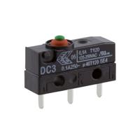 dc3c-h1aa ZF Button Micro Switch, Solder Terminal, 100 mA @ 30 V dc, SPDT, IP6K7