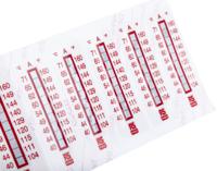 779-9779 RS PRO Non-Reversible Temperature Sensitive Label, 40°C to 71°C, 9 Levels