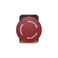 pbes22n30r TE Connectivity PBES22 Series Emergency Stop Push Button, Panel Mount, 22.3mm Cutout, 3NO, IP20, IP65