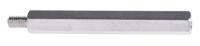 806-6660 RS PRO Standoff, M5 x M5 Thread, 60mm Body, Brass, Male/Female, 8mm Stud