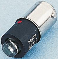 255-532-64-38 Marl Green LED Indicator Lamp, 8-48V ac/dc, BA9s Base, 4.9mm Diameter, 23000mcd