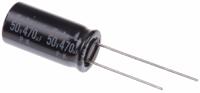 50pk470mefc10x20 Rubycon 470μF Aluminium Electrolytic Capacitor 50V dc, Radial, Through Hole - 50PK470MEFC10X20