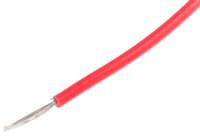 874-0406 RS PRO Red 0.13mm² Hook Up Wire, 26 AWG, 7/0.16 mm, 100m, PVC Insulation