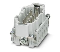 1648173 Phoenix Contact Heavy Duty Power Connector Insert, 16A, Male, HEAVYCON B10 Series, 10 Contacts