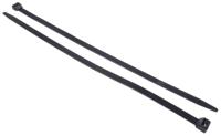 811-1745 RS PRO Cable Tie, Flame Retardant, 480mm x 12.7 mm, Black Nylon, Pk-50
