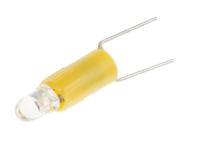 205-779 RS PRO Yellow LED Indicator Lamp, 12V ac/dc, Bi-Pin Base, 4.25mm Diameter, 85mcd