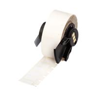 m6-6-423 Brady B-423 Black on White Cable Labels, 12.70 mm Width, 6.99mm Label Length, 12.7mm Label Width