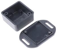 1551mflbk Hammond 1551 Series Black ABS Enclosure, IP54, Flanged, Black Lid, 35 x 35 x 20mm
