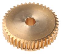 521-6963 RS PRO Bronze 1 Module Worm Wheel Gear 40 Tooth26mm Hub Dia., 40mm Pitch Dia. 16.5mm Face