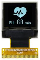 mcot064048a1v-wm Midas 0.66in White Passive matrix OLED Display 64 x 48pixels COT I2C, Parallel, SPI Interface