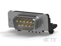 747840-4 TE Connectivity 9 Way Right Angle Through Hole D-sub Connector Plug, 2.74mm Pitch