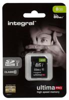 insdh8g10-80u1 Integral Memory 8 GB SDHC SD Card, Class 10, UHS-1 U1