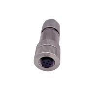 858fb05-203rcs1 Norcomp Circular Connector, 5 Contacts, Free Hanging, M12 Connector, Plug, Socket, Female, IP66, M12 Series