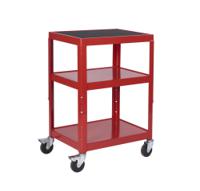 259-5121 RS PRO 3 Shelf Steel Trolley Trolley, 610 x 460mm, 150kg Load