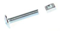 277-711 Bright Zinc Plated Steel Roofing Bolt, M8 x 40mm