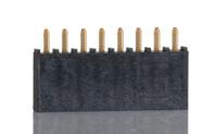 ssw-108-01-g-s Samtec SSW Series Straight Through Hole Mount PCB Socket, 8-Contact, 1-Row, 2.54mm Pitch, Solder Termination