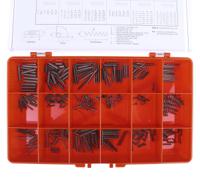 523-008 RS PRO Zinc Plated Steel Compression, Extension, Torsion Spring Kit, 378 Springs