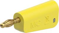 641045-24 Staubli Yellow Plug Test Plug, Screw Termination, 32A, 30V ac, Gold Plating